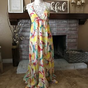 New Alice + Olivia floral long maxi dress sz 12
